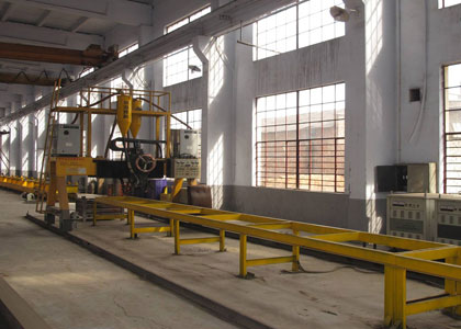 Gantry beam welding positioner