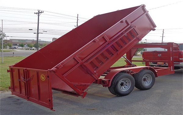 goose neck dump truck trailer