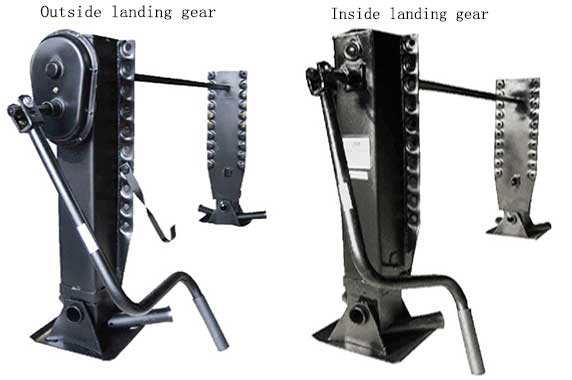 outside landing gear and inside landing gear