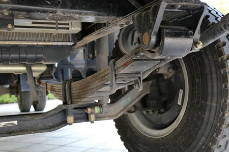 underbody of refrigerated truck