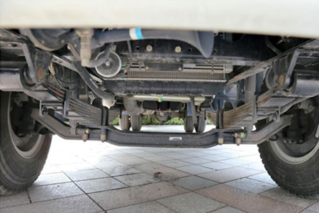 underbody of refrigerated truck