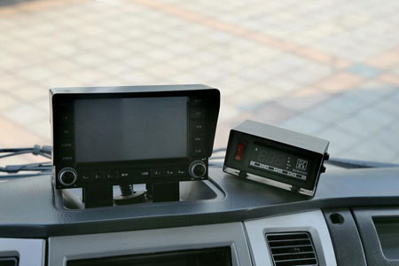 cab of refrigerated truck