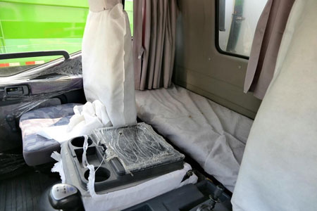 cab of refrigerated truck