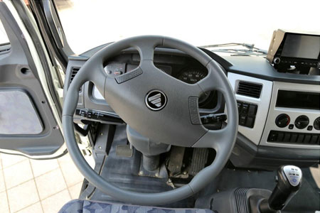 cab of refrigerated truck